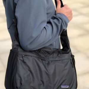 Patagonia Black Lightweight Courier Crossbody Bag